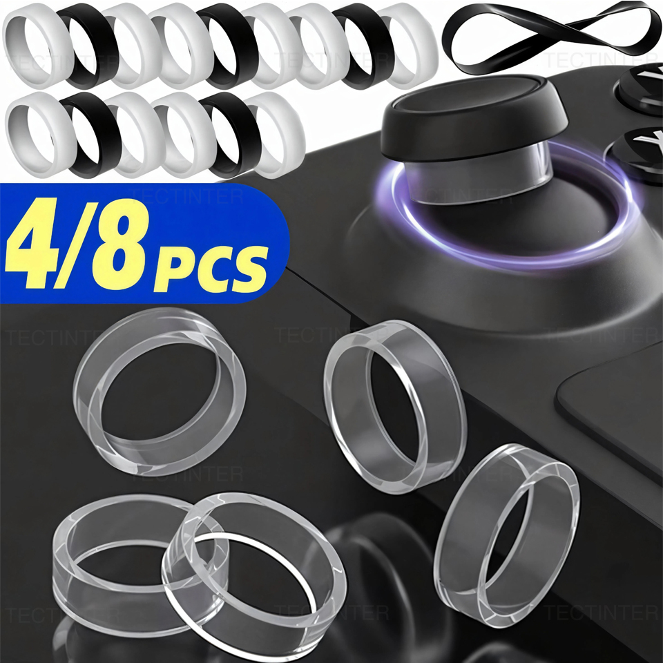 Gaming Console Steam Deck - 4/8pcs Elastic Protective Joystick Rubber Ring