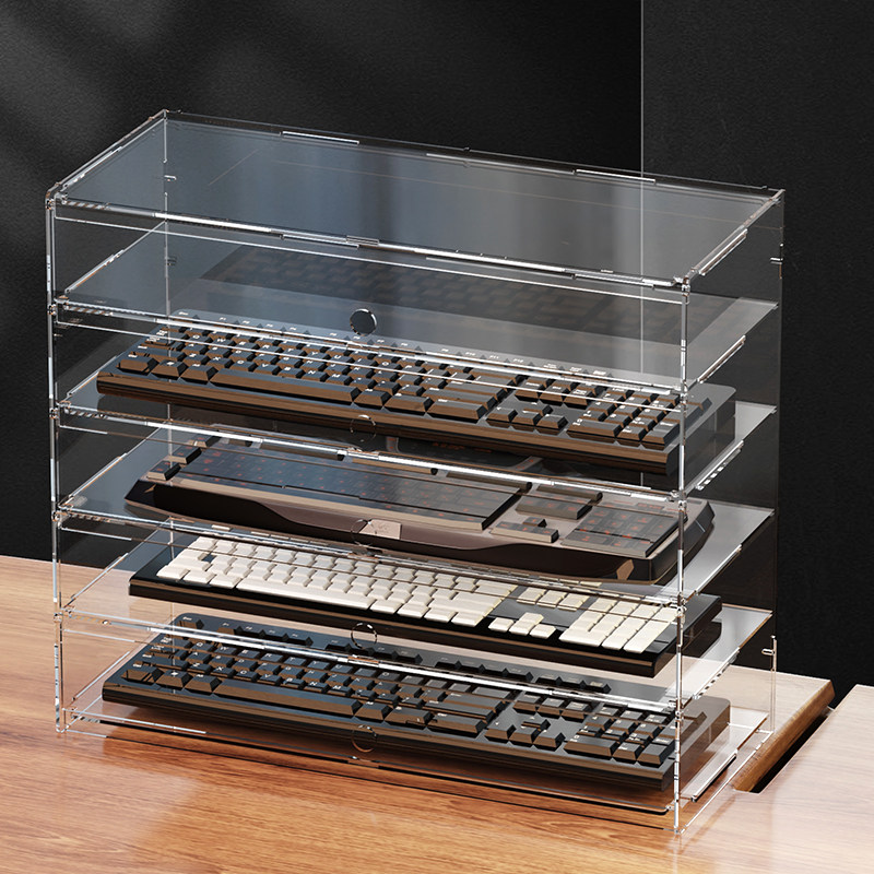 Gaming Console Keyboard - Premium Clear Acrylic Dustproof Display Case