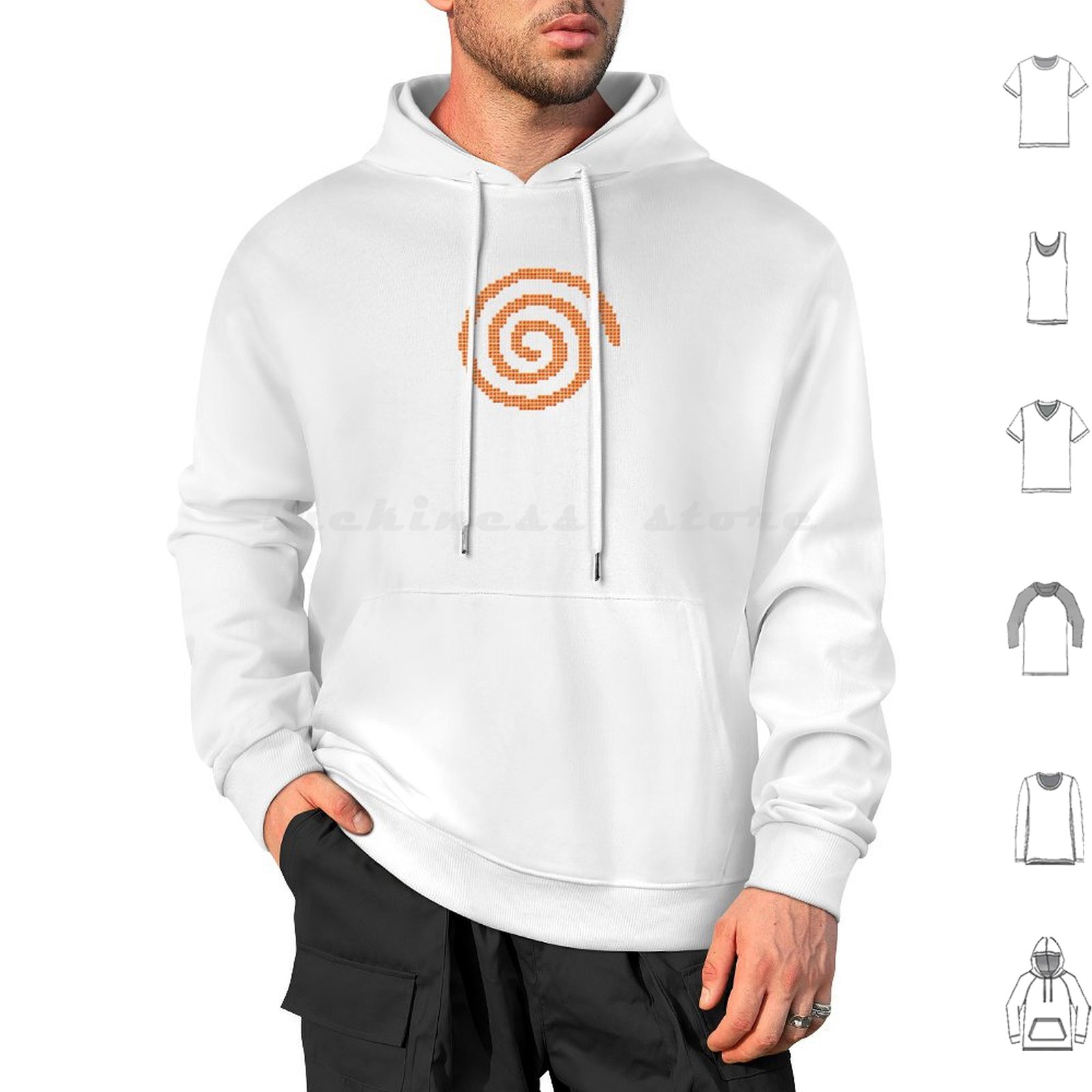 Gaming Console In 90S - Dreamcast Pixel Cubes Hoodies Long Sleeve