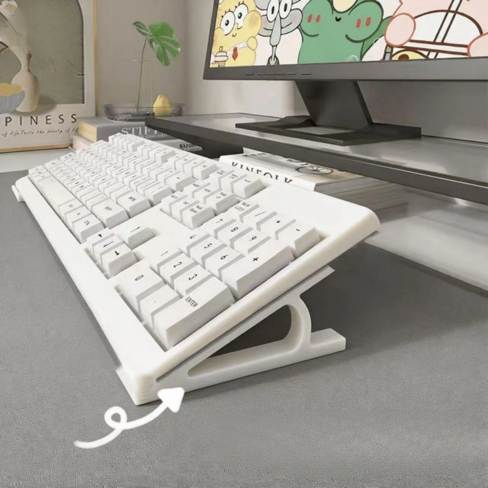 Gaming Console Keyboard - 2pc Ergonomic Keyboard Riser For Office