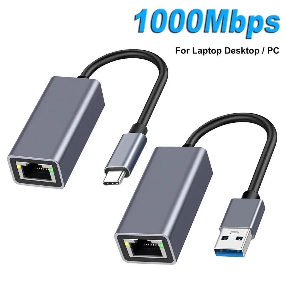 Lan Cable Gaming - USB Type C Ethernet Adapter Network