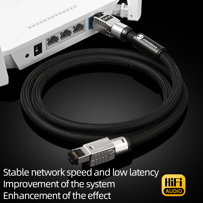ATAUDIO CAT8 Internet Cord 40G - Lan Cable Gaming review and price