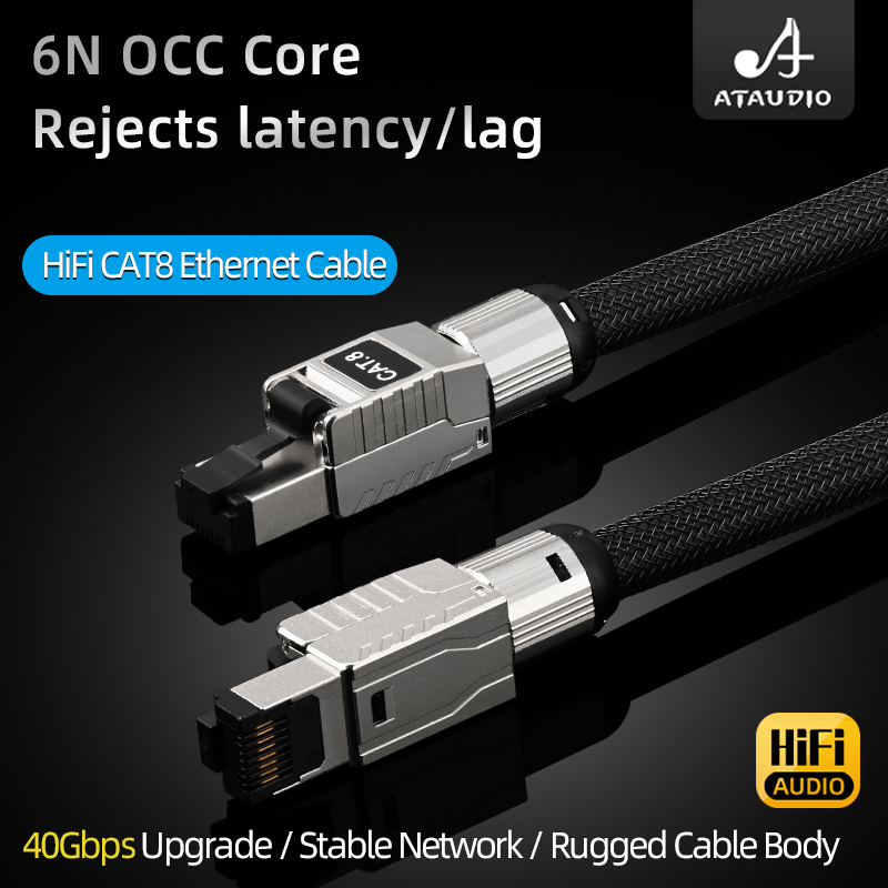 ATAUDIO CAT8 Internet Cord 40G - Lan Cable Gaming review and price