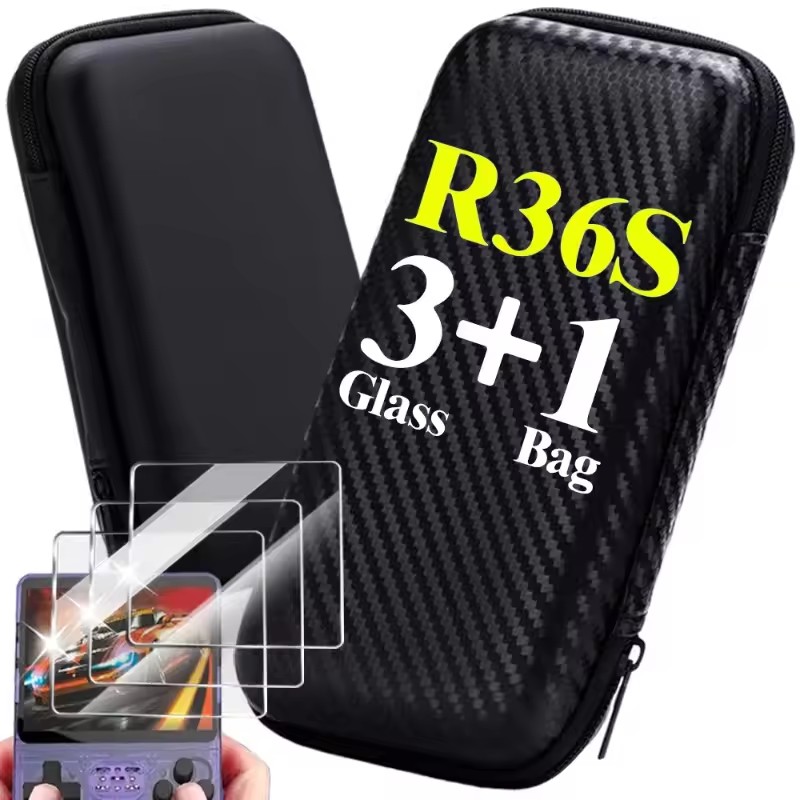 4 IN 1 Case+Glass for R36S Gam - Gaming Console R36S review and price