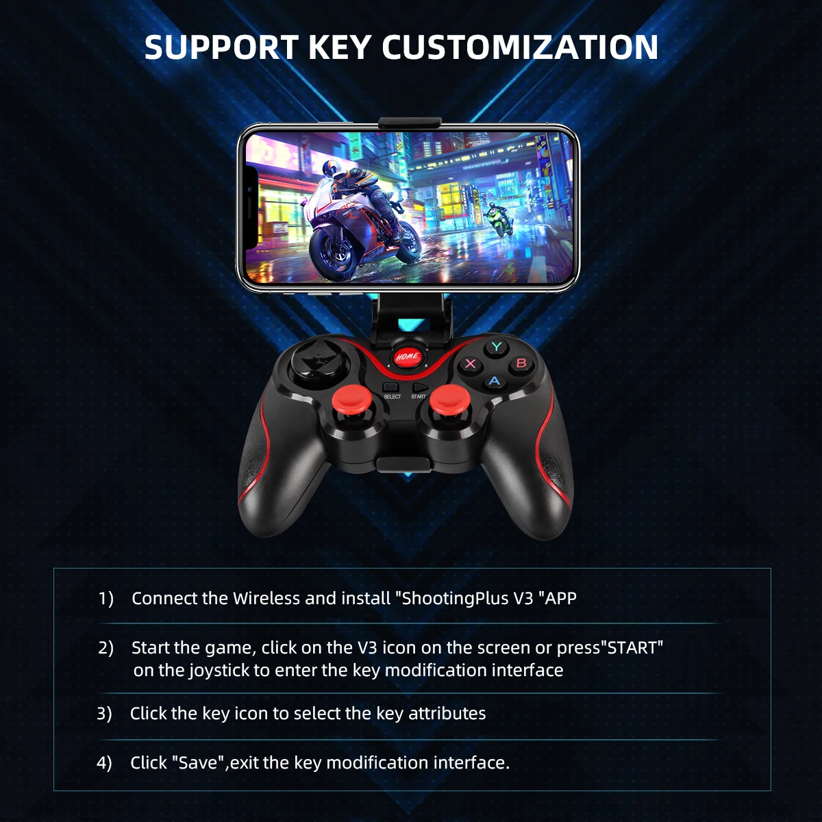 GAMINJA Wireless Bluetooth Gam - Gaming Console For Smart Tv review and price