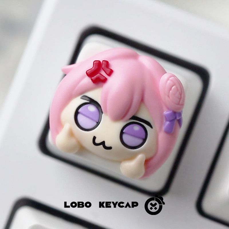 Cute Pink Hair Anime Girl Resi - Gaming Console Keyboard review and price