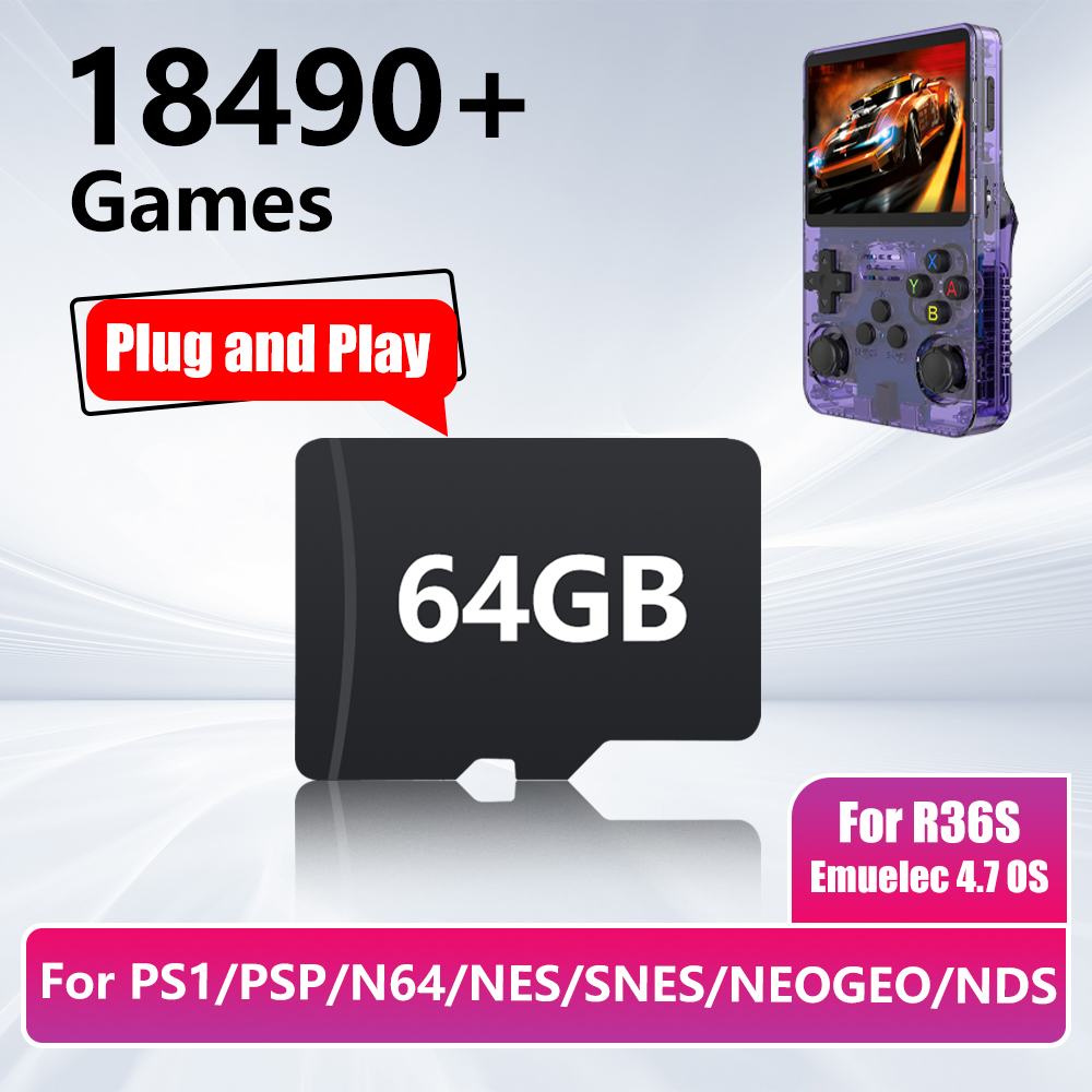 64GB Game Card for R36S Game C - Gaming Console R36S review and price