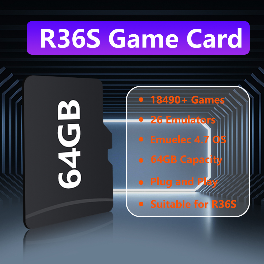 64GB Game Card for R36S Game C - Gaming Console R36S review and price