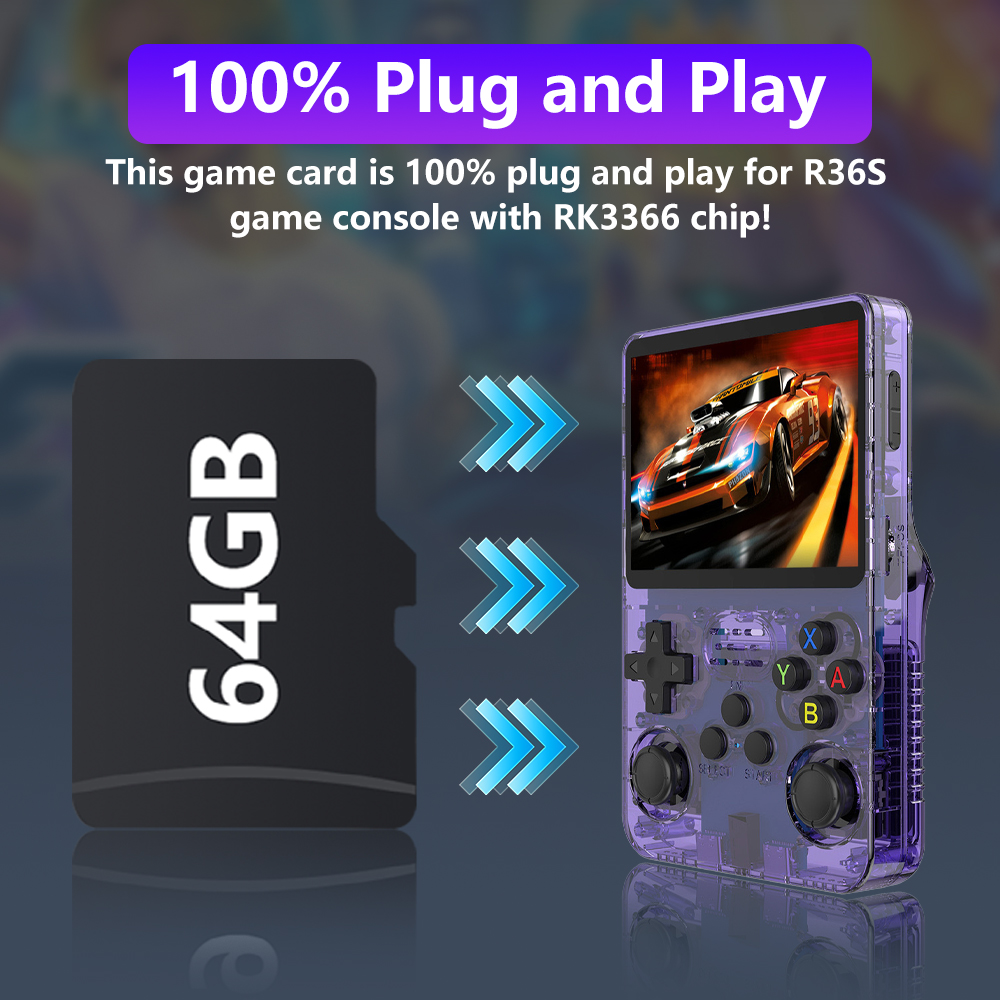 64GB Game Card for R36S Game C - Gaming Console R36S review and price