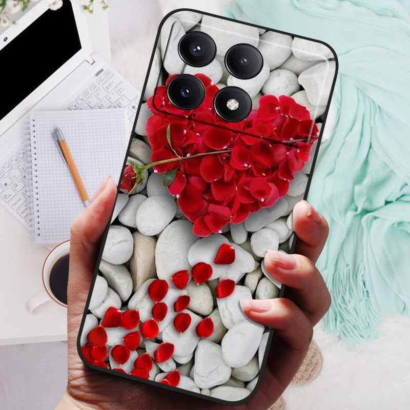 For Poco X6 Pro 5G Case Black  - Gaming Console X6 review and price