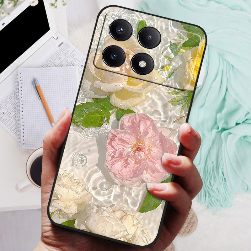 For Poco X6 Pro 5G Case Black  - Gaming Console X6 review and price