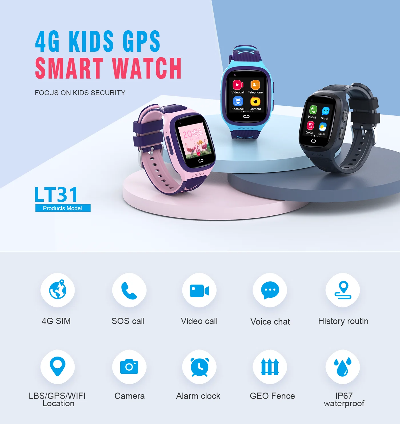 4G Kids Smartwatch SOS Waterpr - Gaming Console For Your Phone review and price