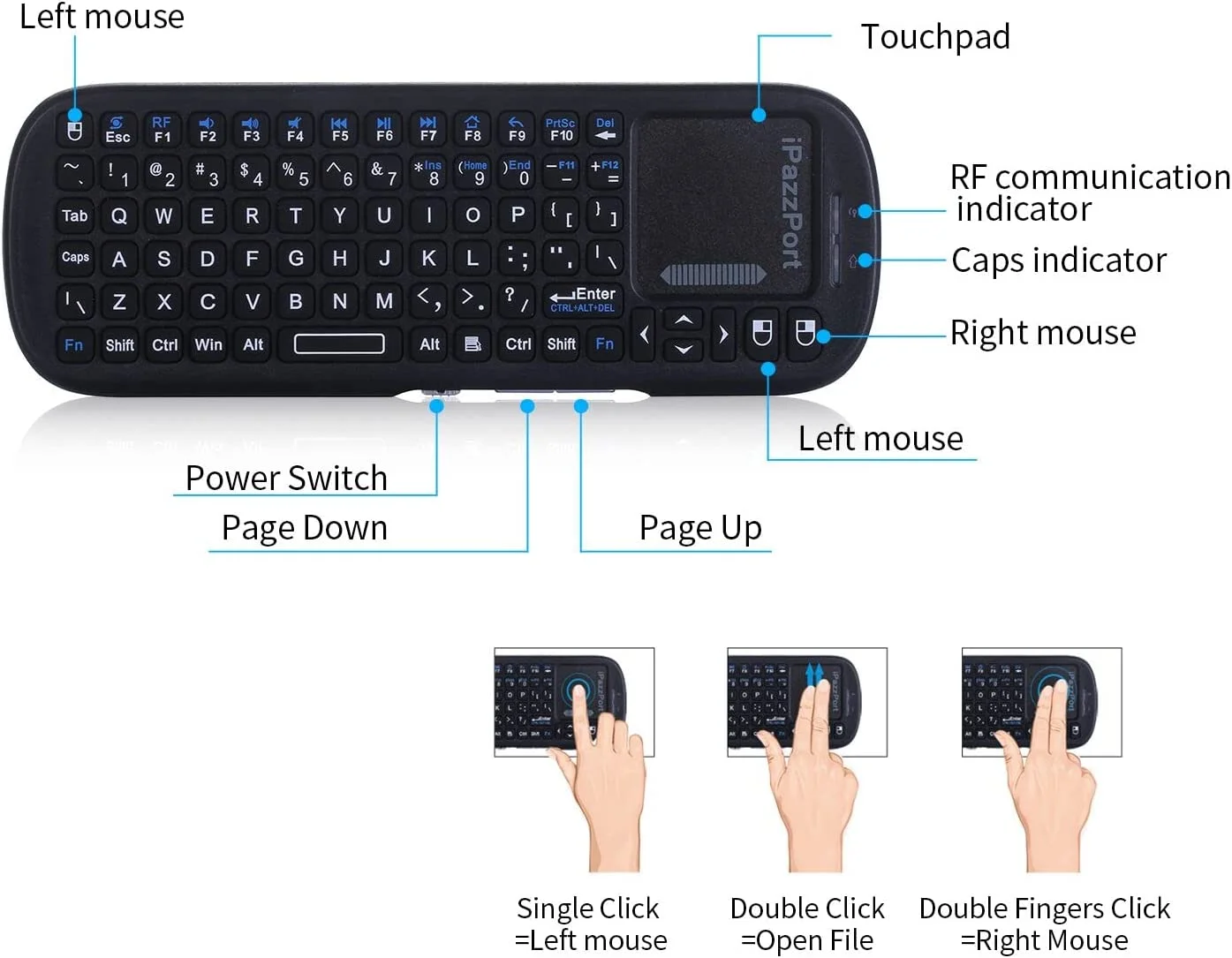 IPazzPort 2.4G Mini Wireless K - Gaming Console For Smart Tv review and price