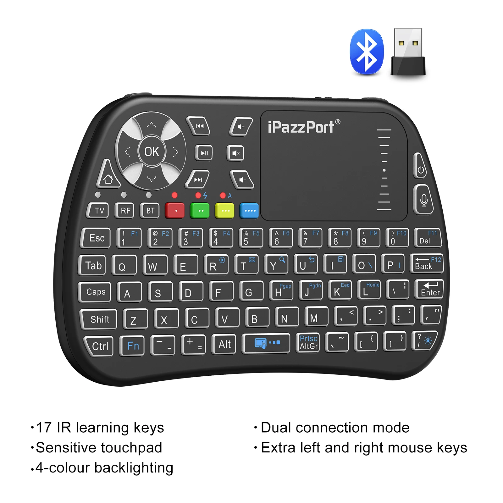 IPazzPort Bluetooth Mini Keybo - Gaming Console For Smart Tv review and price