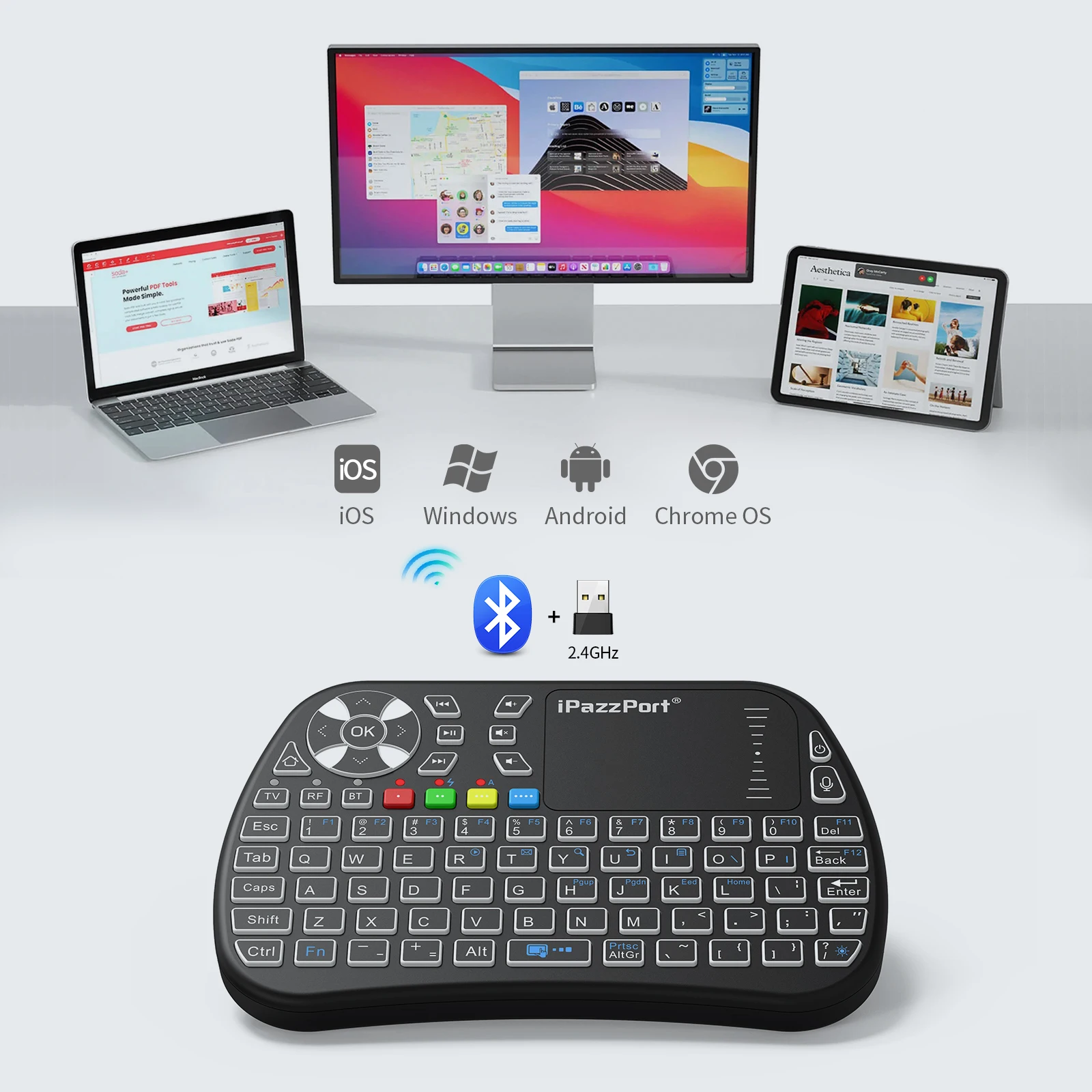 IPazzPort Bluetooth Mini Keybo - Gaming Console For Smart Tv review and price