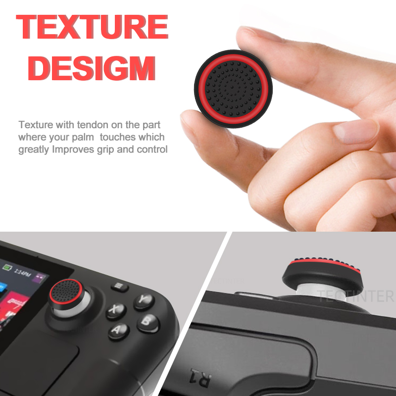 2/4Pcs Silicone Thumbstick Joy - Gaming Console Steam Deck review and price
