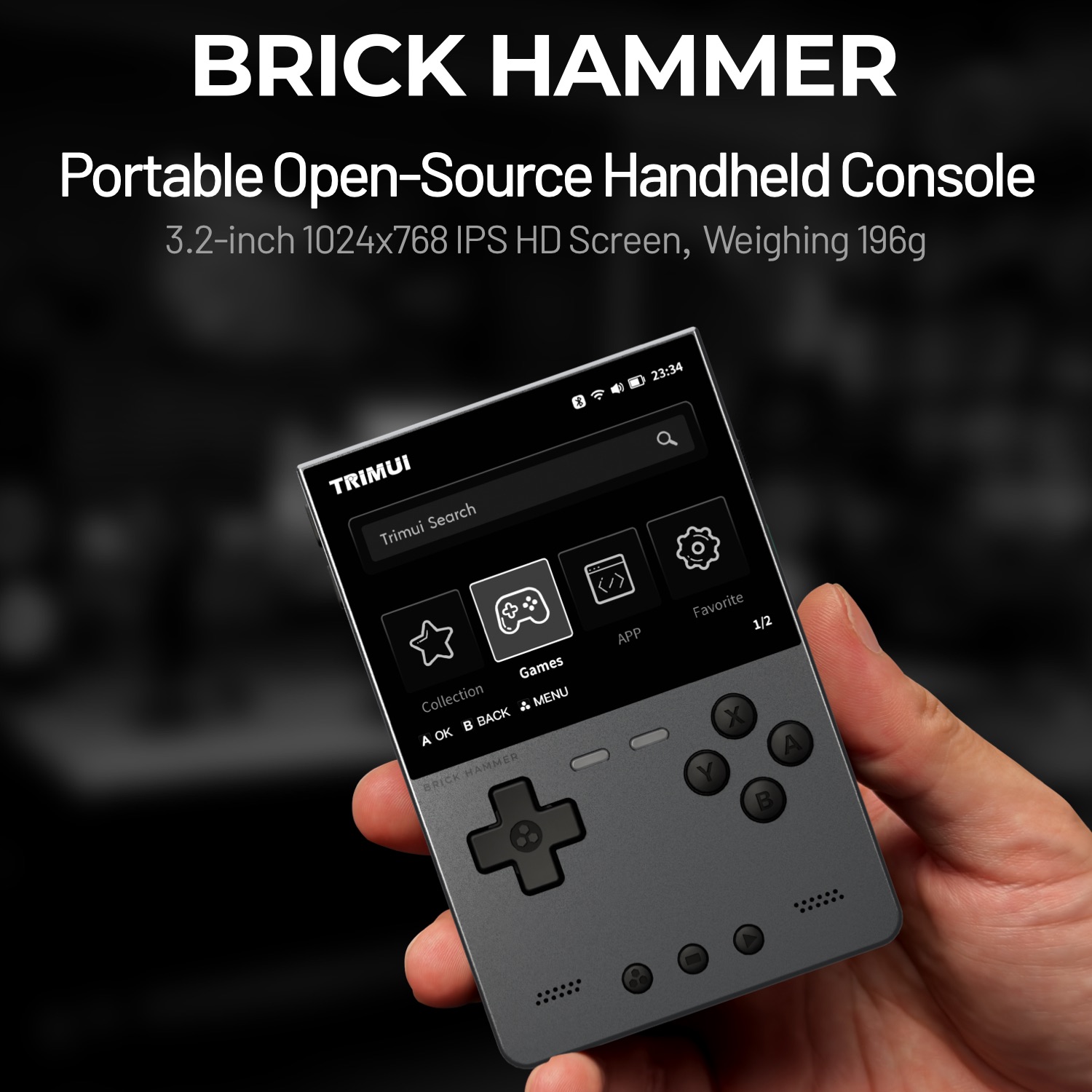 TRIMUI BRICK HAMMER Retro Hand - Gaming Console Phone review and price