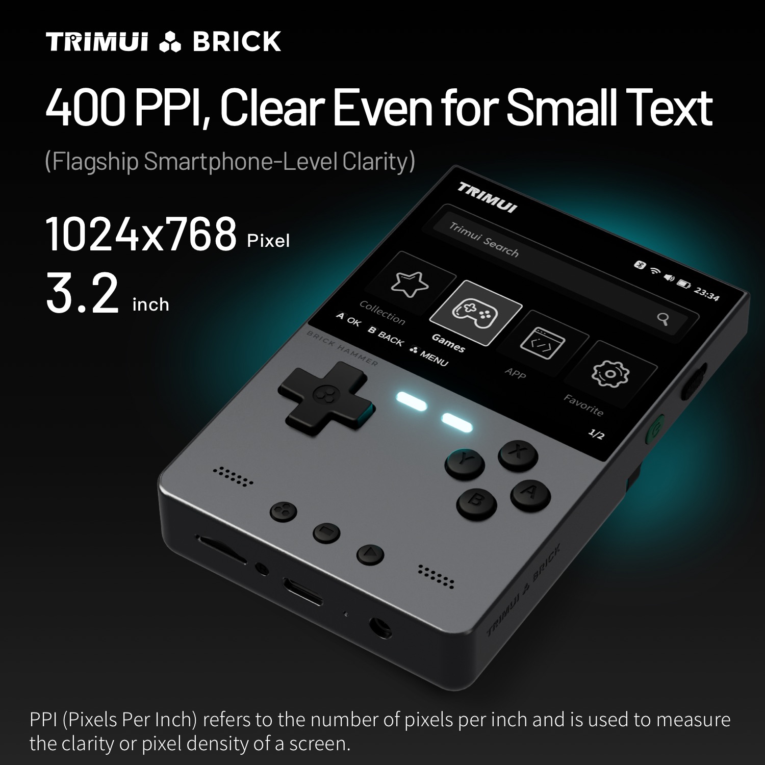 TRIMUI BRICK HAMMER Retro Hand - Gaming Console Phone review and price