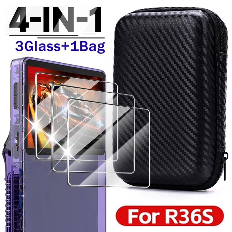 4 IN 1 Case+Glass for R36S Gam - Gaming Console R36S review and price