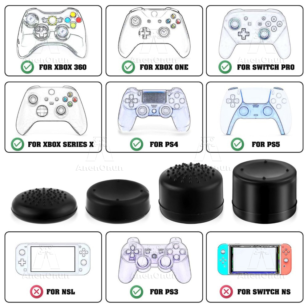8PCS Thumb Grip Caps Controlle - Gaming Console And Pc review and price