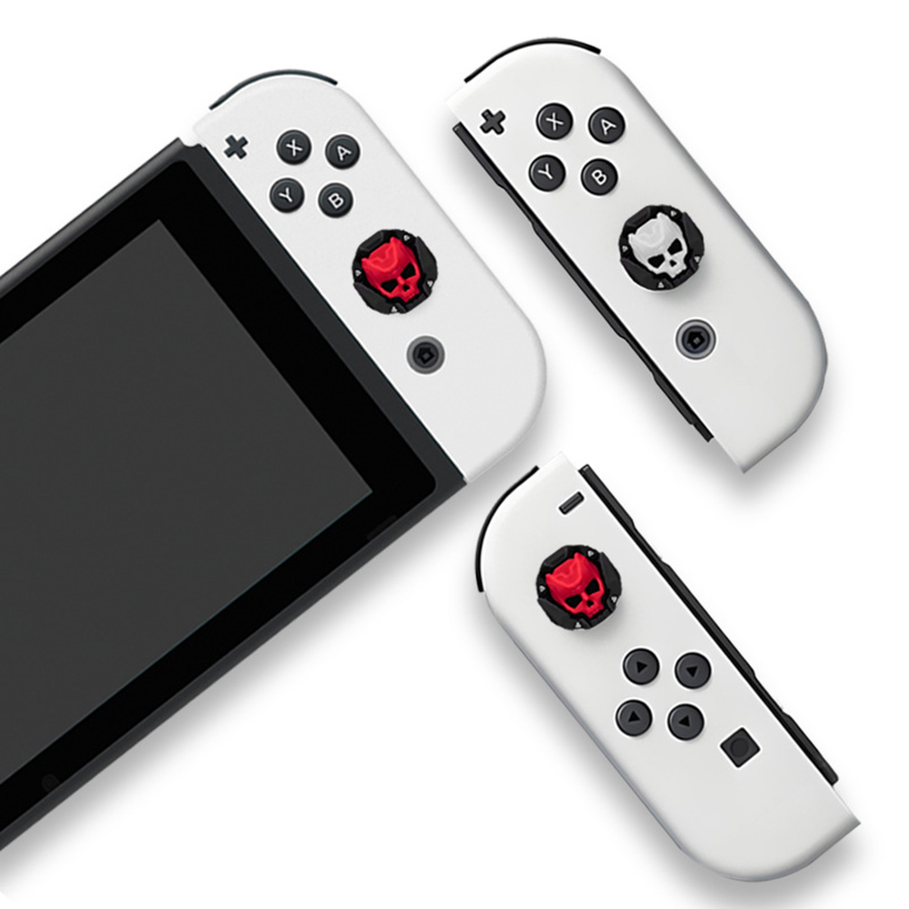 4pcs Cool Skull Silicone Thumb - Nintendo Switch Case review and price