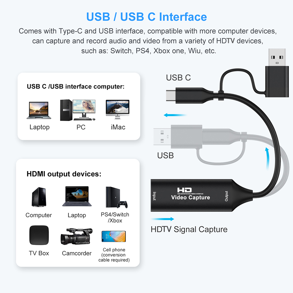4K HDMI-compatible USB Video C - Gaming Console And Pc review and price